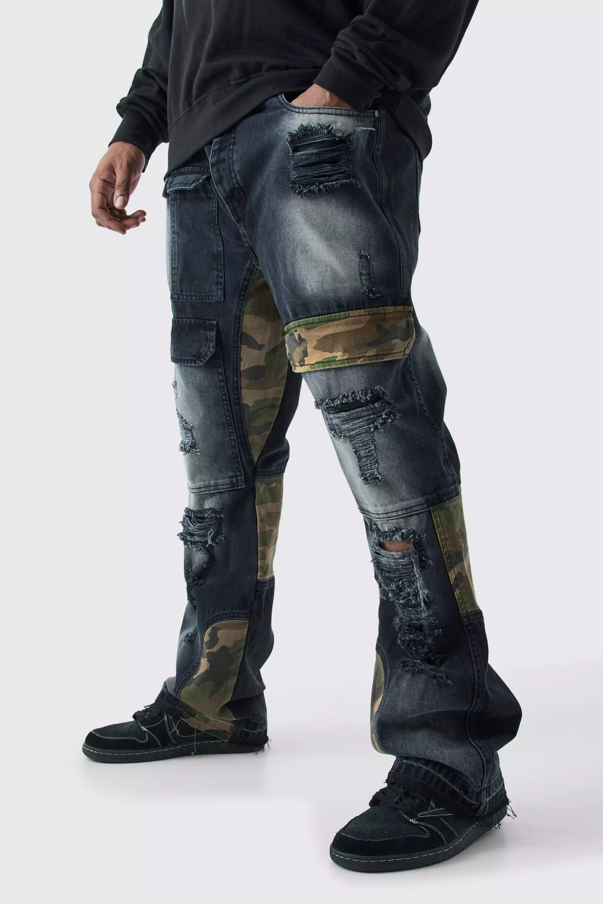 Camo 2024 patch jeans